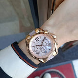 Michael Kors Bradshaw Chronograph Pink Dial Two Tone Steel Strap Watch For Women - MK6830 Buy Now By Michael Kors