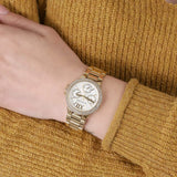 Michael Kors Mini Camille Chronograph White Dial Rose Gold Steel Strap Watch For Women - MK6844 Buy Now By Michael Kors