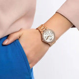 Michael Kors Camille Multifunction White Dial Rose Gold Steel Strap Watch For Women - MK6845 Buy Now By Michael Kors