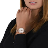 Michael Kors Camille Multifunction White Dial Rose Gold Steel Strap Watch For Women - MK6845 Buy Now By Michael Kors