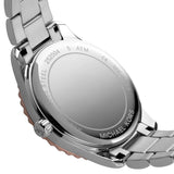 Michael Kors Layton Three Hand Mother of Pearl White Dial Two Tone Steel Strap Watch For Women - MK6849 Buy Now By Michael Kors