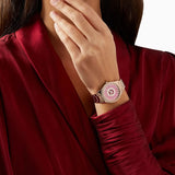 Michael Kors Layton Three Hand Red Dial Rose Gold Steel Strap Watch For Women - MK6893 Buy Now By Michael Kors