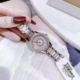 Michael Kors Layton Three Hand Pink Dial Two Tone Steel Strap Watch For Women - MK6894 Buy Now By Michael Kors