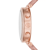 Michael Kors Parker Chronograph White Dial Pink Leather Strap Watch For Women - MK6935 Buy Now By Michael Kors