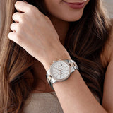 Michael Kors Ritz Chronograph Silver Dial Two Tone Steel Strap Watch For Women - MK6938 Buy Now By Michael Kors