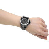 Michael Kors Everest Chronograph Black Dial Grey Steel Strap Watch For Women - MK6974 Buy Now By Michael Kors