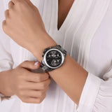 Michael Kors Everest Chronograph Black Dial Grey Steel Strap Watch For Women - MK6974 Buy Now By Michael Kors