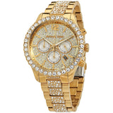 Michael Kors Layton Chronograph Gold Dial Gold Steel Strap Watch For Women - MK6977 Buy Now By Michael Kors
