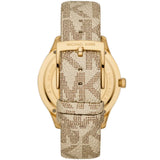 Michael Kors Runway Three Hand Quartz Gold Dial Brown Leather Strap Watch For Women - MK6999 Buy Now By Michael Kors