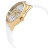 Michael Kors Janelle Three Hand Silver Dial White Rubber Strap Watch For Women - MK7141 Buy Now By Michael Kors