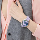 Michael Kors Janelle Three Hand Purple Dial Purple Rubber Strap Watch For Women - MK7143 Buy Now By Michael Kors
