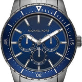 Michael Kors Chronograph Cunningham Multifunction Blue Dial Grey Steel Strap Watch For Men - MK7155 Buy Now By Michael Kors
