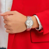 Michael Kors Camille Chronograph White Dial Silver Steel Strap Watch For Women - MK7198 Buy Now By Michael Kors