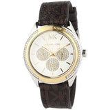 Michael Kors Jessa Multifunction Silver Dial Brown Leather Strap Watch For Women - MK7205 Buy Now By Michael Kors