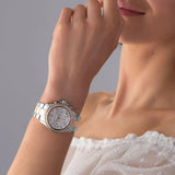 Michael Kors Everest Chronograph White Dial Two Tone Steel Strap Watch For Women - MK7214 Buy Now By Michael Kors