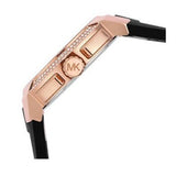 Michael Kors Sydney Pave Black Dial Black Silicone Strap Watch for Women - MK7245 Buy Now By Michael Kors