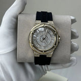 Michael Kors Lennox Three Hand Crystals Silver Dial Black Silicone Strap Watch For Women - MK7247 Buy Now By Michael Kors