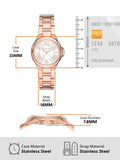 Michael Kors Camille Quartz White Dial Rose Gold Steel Strap Watch For Women - MK7256 Buy Now By Michael Kors