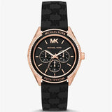 Michael Kors Jessa Quartz Black Dial Black Silicone Strap Watch For Women - MK7266 Buy Now By Michael Kors