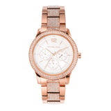 Michael Kors Tibby Chronograph White Dial Rose Gold Steel Strap Watch For Men - MK7293 Buy Now By Michael Kors