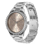 Michael Kors Layton Three Hand Pink Dial Silver Steel Strap Watch For Women - MK7298 Buy Now By Michael Kors