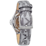 Michael Kors Lennox Quartz Black Dial Grey Leather Strap Watch For Women - MK7309 Buy Now By Michael Kors