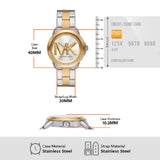Michael Kors Analog Silver Dial Two Tone Steel Strap Watch For Women - MK7319 Buy Now By Michael Kors