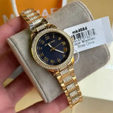 Michael Kors Tibby Multifunction Analog Black Dial Gold Steel Strap Watch for Women - MK4684 Buy Now By Michael Kors