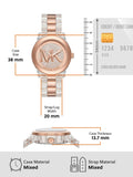 Michael Kors Runway Analog Crystals Rose Gold Dial Two Tone Steel Strap Watch for Women - MK7355 Buy Now By Michael Kors