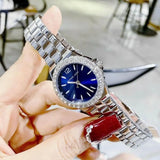 Michael Kors Lennox Three-Hand Blue Dial Silver Steel Strap Watch For Women - MK7397 Buy Now By Michael Kors