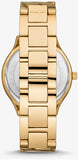 Michael Kors Runway Three-Hand White Dial Gold Steel Strap Watch for Women - MK7472 Buy Now By Michael Kors