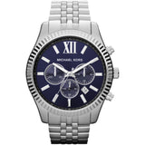 Michael Kors Lexington Chronograph Blue Dial Silver Steel Strap Watch for Men - MK8280 Buy Now By Michael Kors