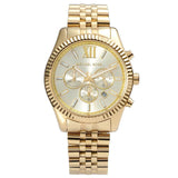Michael Kors Lexington Gold Dial Gold Steel Strap Watch for Men - MK8281 Buy Now By Michael Kors
