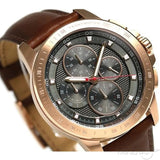 Michael Kors Ryker Analog Gray Dial Brown Leather Strap Watch For Men - MK8519 Buy Now By Michael Kors
