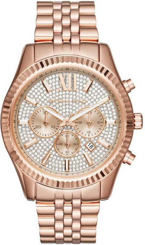 Michael Kors Lexington Rose Gold Dial Rose Gold Stainless Steel Strap Watch for Men - MK8580 Buy Now By Michael Kors