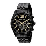 Michael Kors Lexington Chronograph Black Dial Black Steel Strap Watch for Men - MK8603 Buy Now By Michael Kors