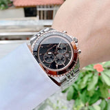 Michael Kors Bayville Chronograph Black Dial Silver Steel Strap Watch For Men - MK8725 Buy Now By Michael Kors