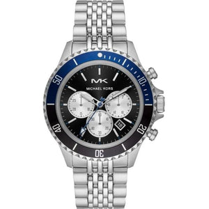 Michael Kors Bayville Chronograph Black Dial Silver Steel Strap Watch For Men - MK8749 Buy Now By Michael Kors