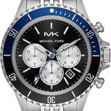 Michael Kors Bayville Chronograph Black Dial Silver Steel Strap Watch For Men - MK8749 Buy Now By Michael Kors