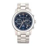 Michael Kors Hunger Stop 100 Series Navy Blue Dial Silver Steel Strap Watch for Women - MK5814 Buy Now By Michael Kors