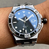 Maurice Lacroix Aikon Venturer Black Dial Silver Steel Strap Watch for Men - AI6058-SS002-330-1 Buy Now By Maurice Lacroix