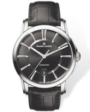 Maurice Lacroix Pontos Date Automatic Black Dial Black Leather Strap Watch For Men - PT6148-SS001-330 Buy Now By Maurice Lacroix