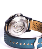 Fossil Crewmaster Sports Automatic Blue Dial Blue Leather Strap Watch for Men - ME3149 Buy Now By Fossil