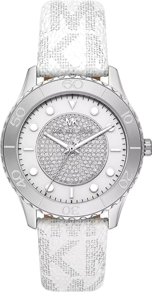 Michael Kors Runway Three Hand White Dial White Leather Strap Watch For Women - MK6998 Buy Now By Michael Kors