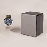 Emporio Armani Renato Chronograph Blue Dial Two Tone Steel Strap Watch For Men - AR80025 Buy Now By Emporio Armani