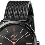Calvin Klein Minimal Black Dial Black Mesh Bracelet Watch for Women - K3M22421 Buy Now By Calvin Klein