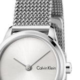 Calvin Klein Minimal White Dial Silver Mesh Bracelet Watch for Women - K3M231Y6 Buy Now By Calvin Klein
