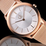 Calvin Klein Minimal White Dial Rose Gold Mesh Bracelet Watch for Women - K3M23626 Buy Now By Calvin Klein