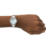 Emporio Armani Cleo Crystals Mother Of Pearl Dial Silver Steel Strap Watch For Women - AR11484 Buy Now By Emporio Armani