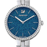 Swarovski Cosmopolitan Blue Dial Silver Steel Strap Watch for Women - 5517790 Buy Now By Swarovski